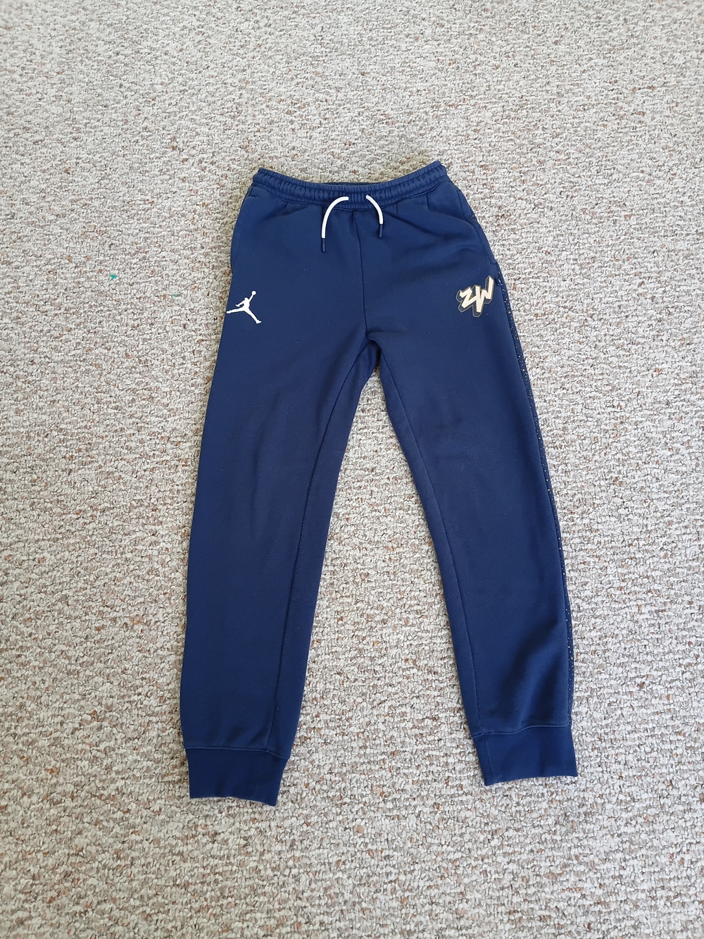 Jordan Brand Zion Williamson Boys  Navy Blue Jumpman Jogger Sweatpants Size XL
